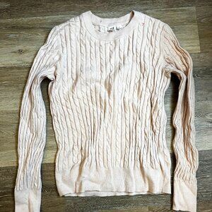 Gap Pink Cable Knit Sweater